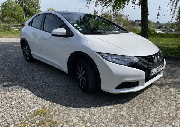 Honda Civic cena 39900 przebieg: 234000, rok produkcji 2015 z Tczew małe 704